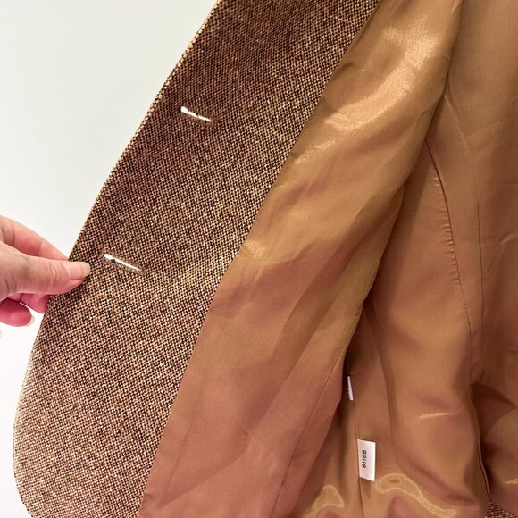 Loft Brown Tweed Blazer Jacket by Ann Taylor Size 6 - Picture 4 of 6